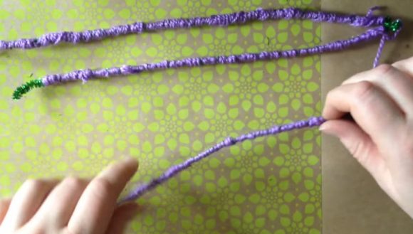 yarn wrapped name art