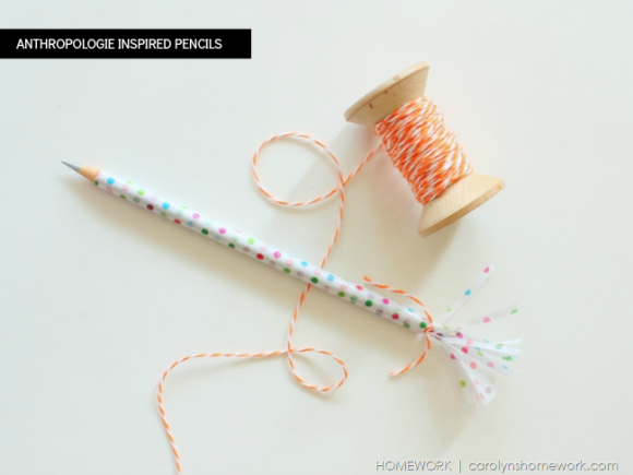 Anthropologie Inspired Pencils