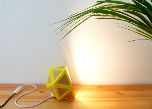 cardboard lamp