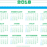 Free Printable 2018 Tea Towel Calendar by Cathe Holden & Dollar Store Crafts