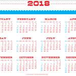 Free Printable 2018 Tea Towel Calendar by Cathe Holden & Dollar Store Crafts