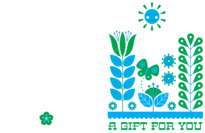 Free Printable Card: Folk Art Inspired Gift Card by Cathe Holden & Dollar Store Crafts