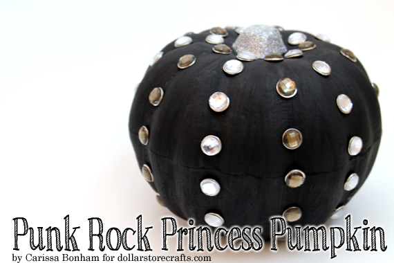 shiny glitter punk rhinestone pumpkin