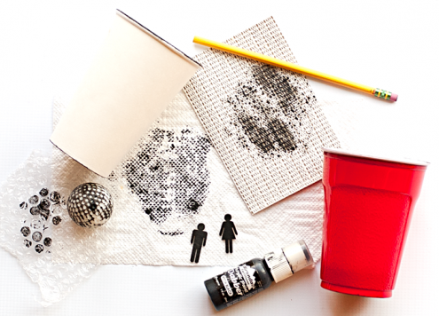 Stamping with Household Items