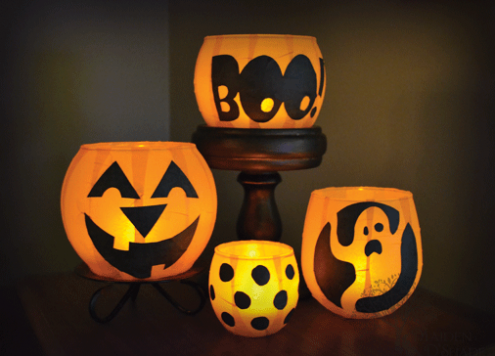 Pumpkin Votive Luminaries by Maiden D'shade